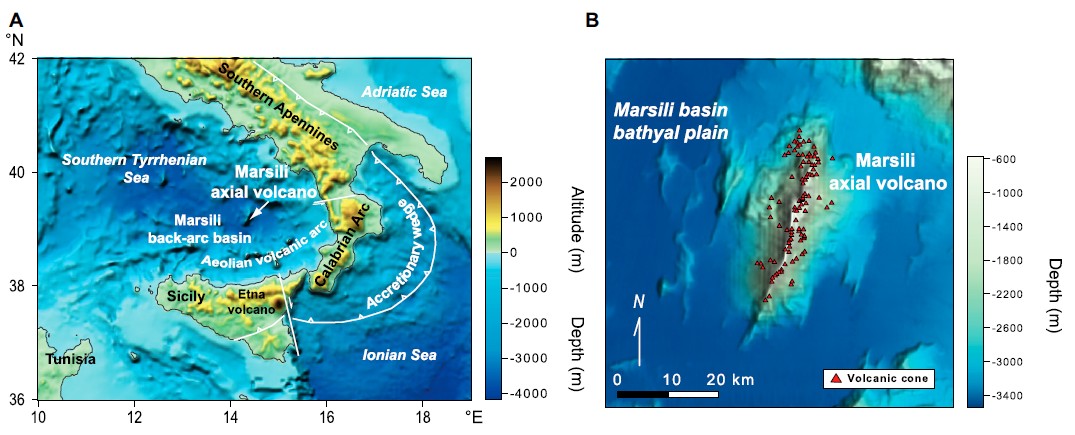 GSAPublications's tweet image. How magma evolves beneath slow-spreading backarc ridges: New research reveals a reversed magma plumbing system at the Marsili seamount (Tyrrhenian Sea), offering a model for other backarc settings. doi.org/10.1130/B38339… #Volcanology #Geochemistry #MarineGeology Image: Fig 1