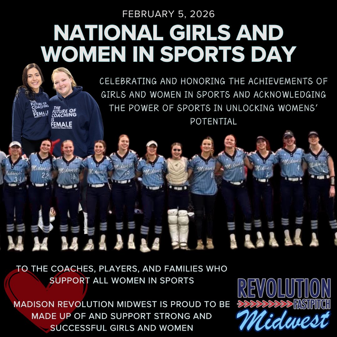 To all the girls and women who put their heart into their sport, especially the young women of Revolution Midwest. So proud to be a part of your journey ✨ #NGWSD