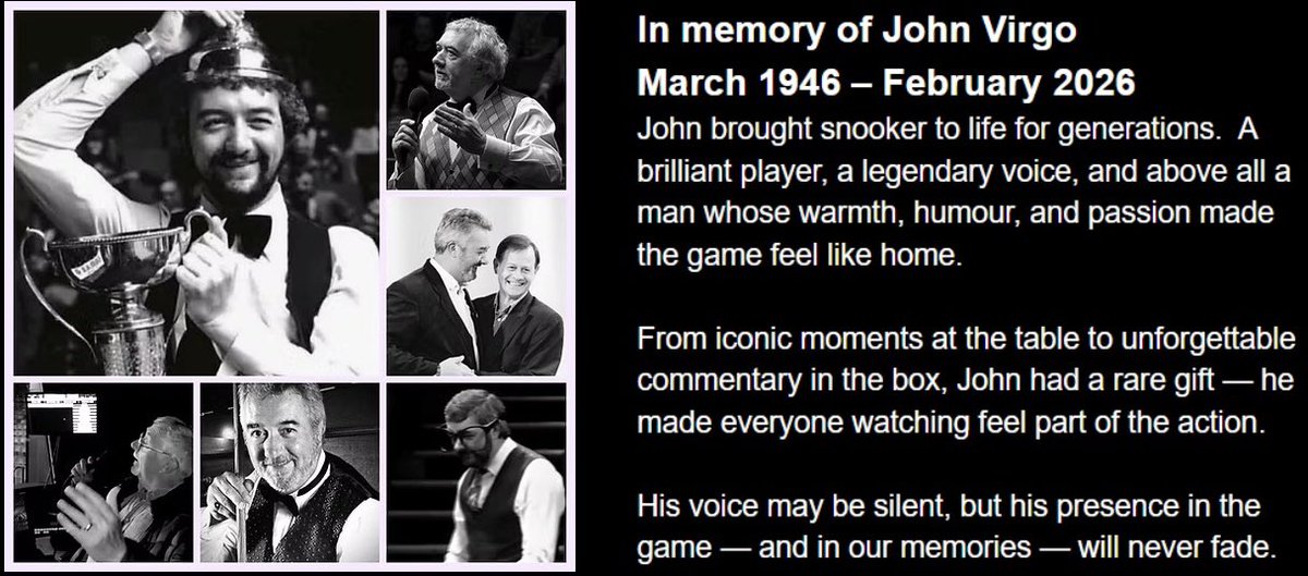 John Virgo (@jvofficialjv) on Twitter photo 
