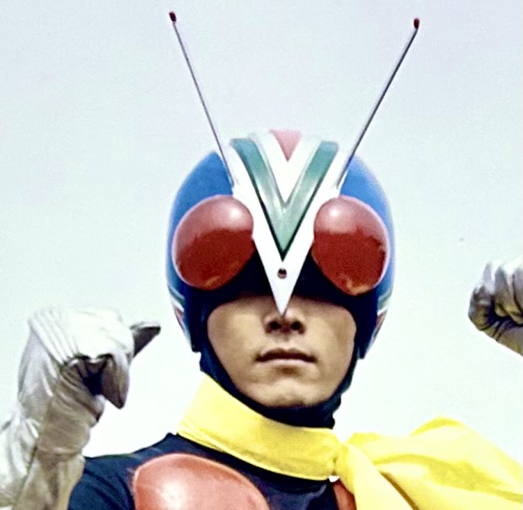 昭和仮面ライダーの顔を楽しむ ライダーマン 撮影会時のスチールなので