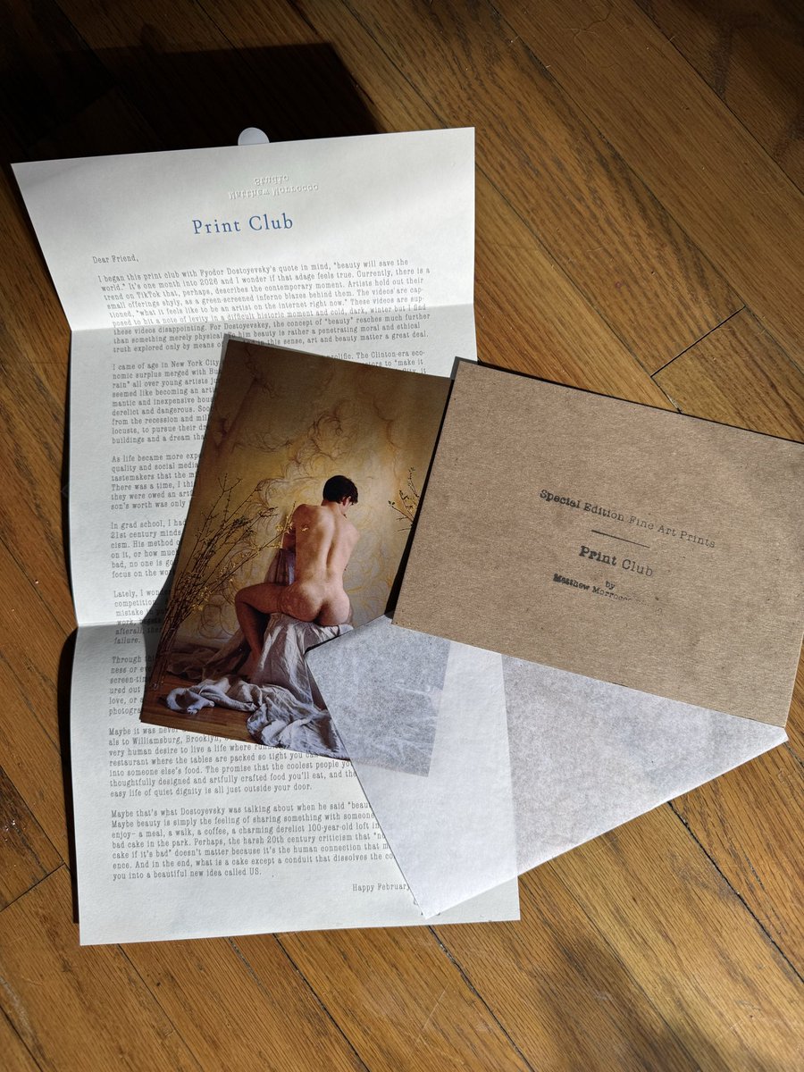 This month’s print and letter