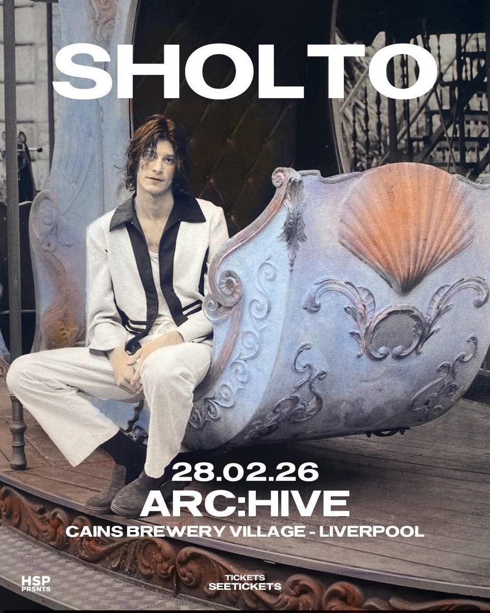 ARCHIVELPOOL's tweet photo. #ARCHIVE
Saturday 28th February 2026
#Sholto (HSP Promotion)
Tickets Available
https://t.co/ZYoCPYhenp
ARC:HIVE
Cain's Brewery Village
#Liverpool
L8 5XJ https://t.co/WdGiTyqRzG