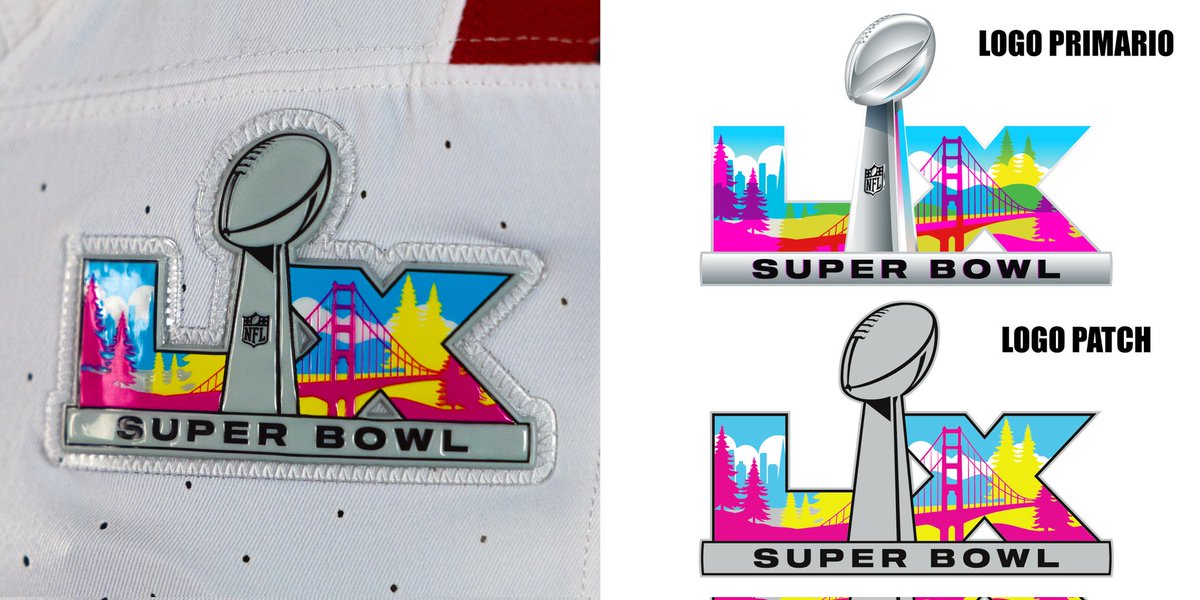 La patch del #SuperBowlLX è una versione semplificata a 6 colori del logo primario. I Patriots la cuciranno sul lato sinistro della maglia, mentre i Seahawks su quello destro.

#uniformiNFL #SuperBowl #NFL #NFLpatches #uniformiNFL2025 #NFL2025