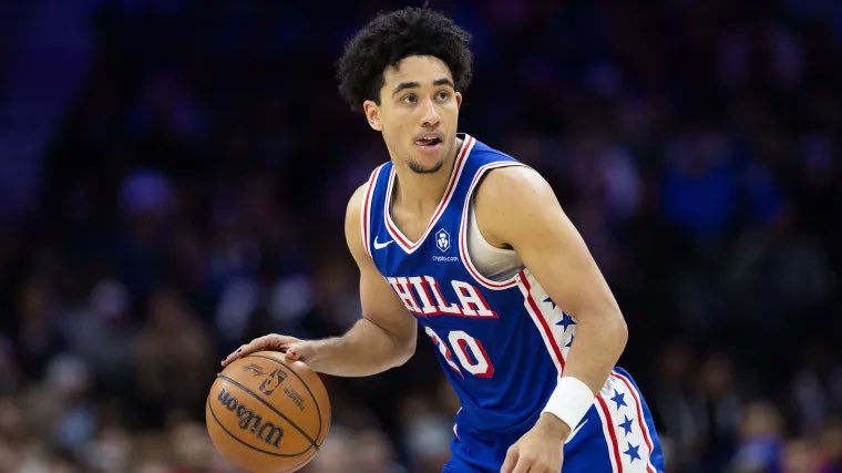 Blue42Sports's tweet photo. Philadelphia 76ers guard Jared McCain has been traded to the Oklahoma City Thunder for a first round pick and three second rounders. 

McCain is a second year player who is going through a little sophomore slump averaging 6.6 PPG, 2.0 REB and shooting 38.5%. https://t.co/foM20h4QvP