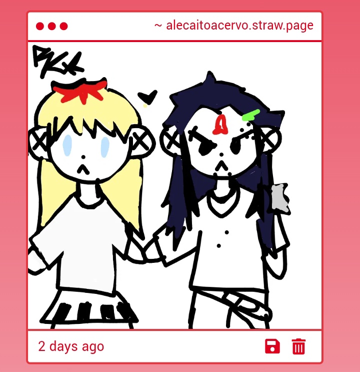 acervoalecaito's tweet image. — Shipps que me lembram #Alêcaito, a thread 🧵 

Ib: anon (não consegui reconhecer assinatura😭)

#HEXATOMBE #Alê #Caíto