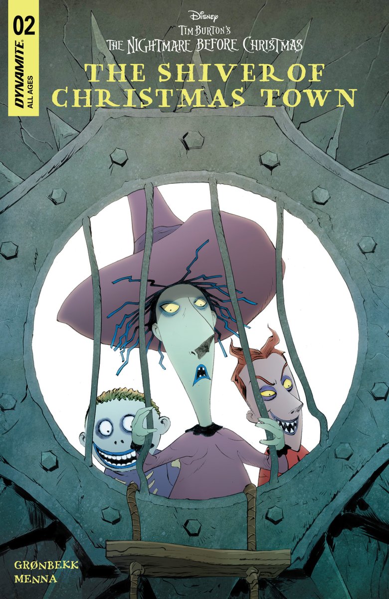 DynamiteComics's tweet photo. In stores this week, Tim Burton’s The Nightmare Before Christmas: The Shiver of Christmas Town #2 with covers by Jae Lee, Soo Lee and Alan Quah.
#nightmarebeforechristmas #torunngronbekk #edumenna #jaelee #soolee #alanquah
https://t.co/YDfRTm0YzW https://t.co/AjTgzDCB4q