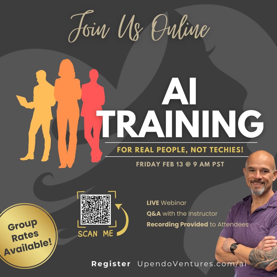 Your workday can get easier fast. This live AI training is for anyone who works on a computer and wants instant productivity wins. Simple tools, real workflows, same-day results. 

REGISTER 👉🏽 bit.ly/4kiJOaL 

#AI #Productivity #WorkSmarter