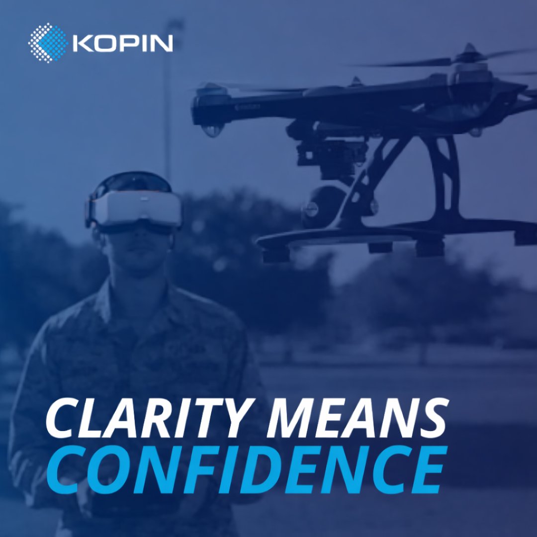 Confidence comes from clarity.

FPV systems demand ultra-low latency and crisp visuals.

At Kopin, FPV performance is built around the operator, supporting faster decisions when it matters most.

#Kopin #AugmentedReality #ArtificialIntelligence #MadeInTheUSA #FPV #Drones
