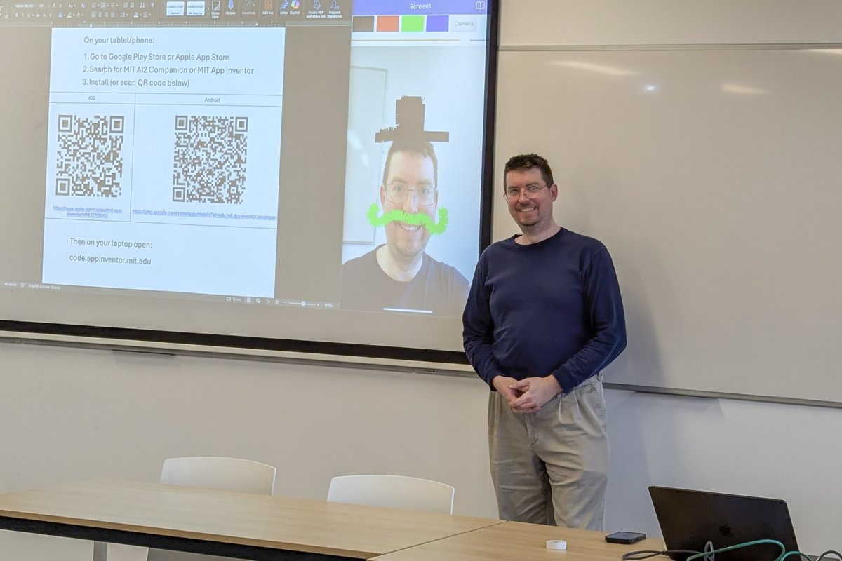 MITAppInventor's tweet image. Great weekend at #FOSDEM2026 🇧🇪
The #AppInventorFoundation and #MITAppInventor team led two hands-on workshops for young creators on building mobile apps and training and deploying a machine learning model. Big thanks to the #FOSDEM community! See you next year!