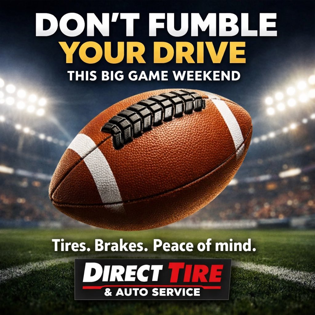 No wings here, but our Pros are here to get you ready for the Big Game!  617-923-1800  #BigGameWeekend
#GameDayReady
#FootballWeekend
#DriveToKickoff
#DontFumbleYourDrive
