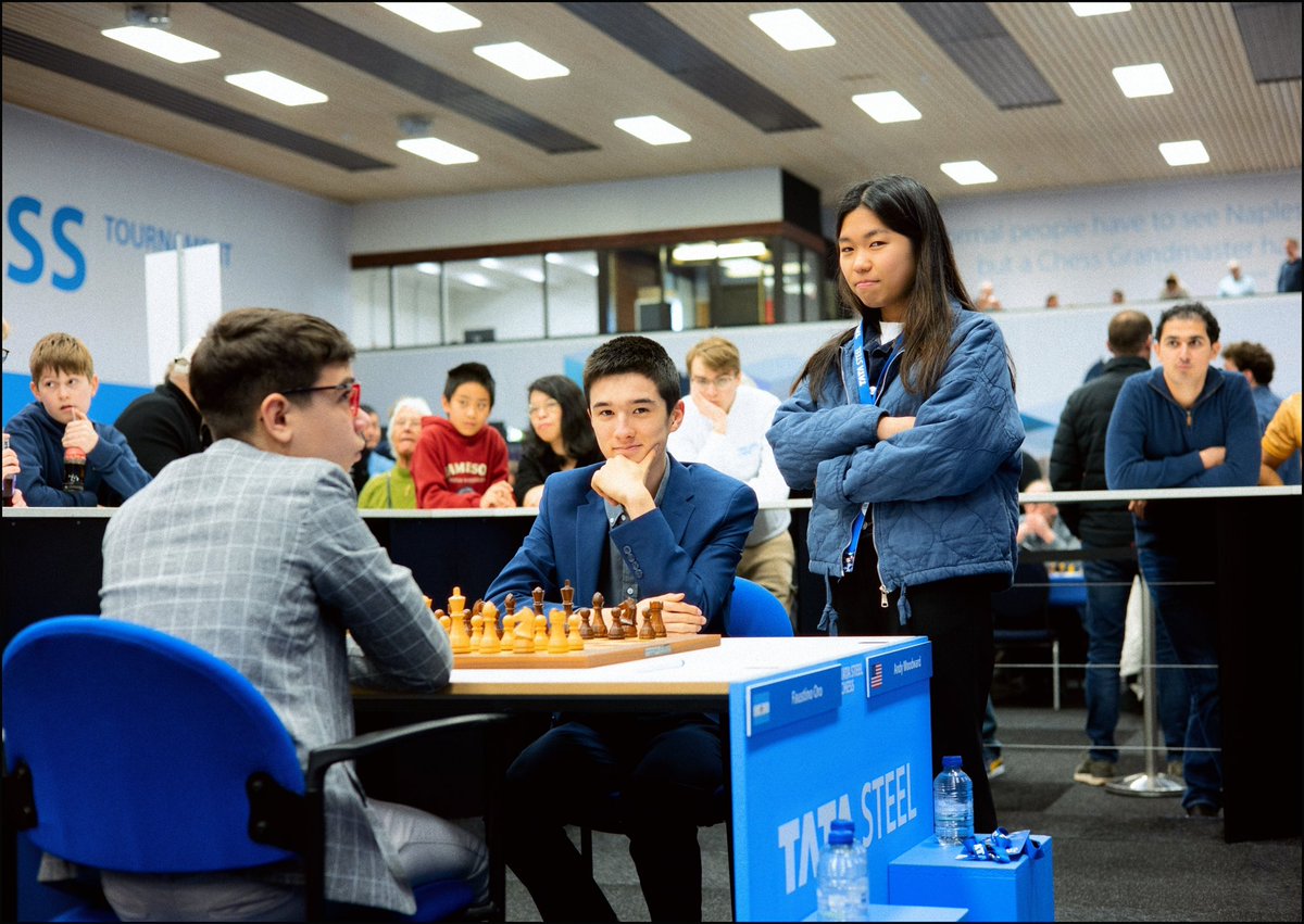 carissayipchess's tweet photo. proud of my play and grateful for the opportunity 💙 @tatasteelchess https://t.co/5svQhDOuV8