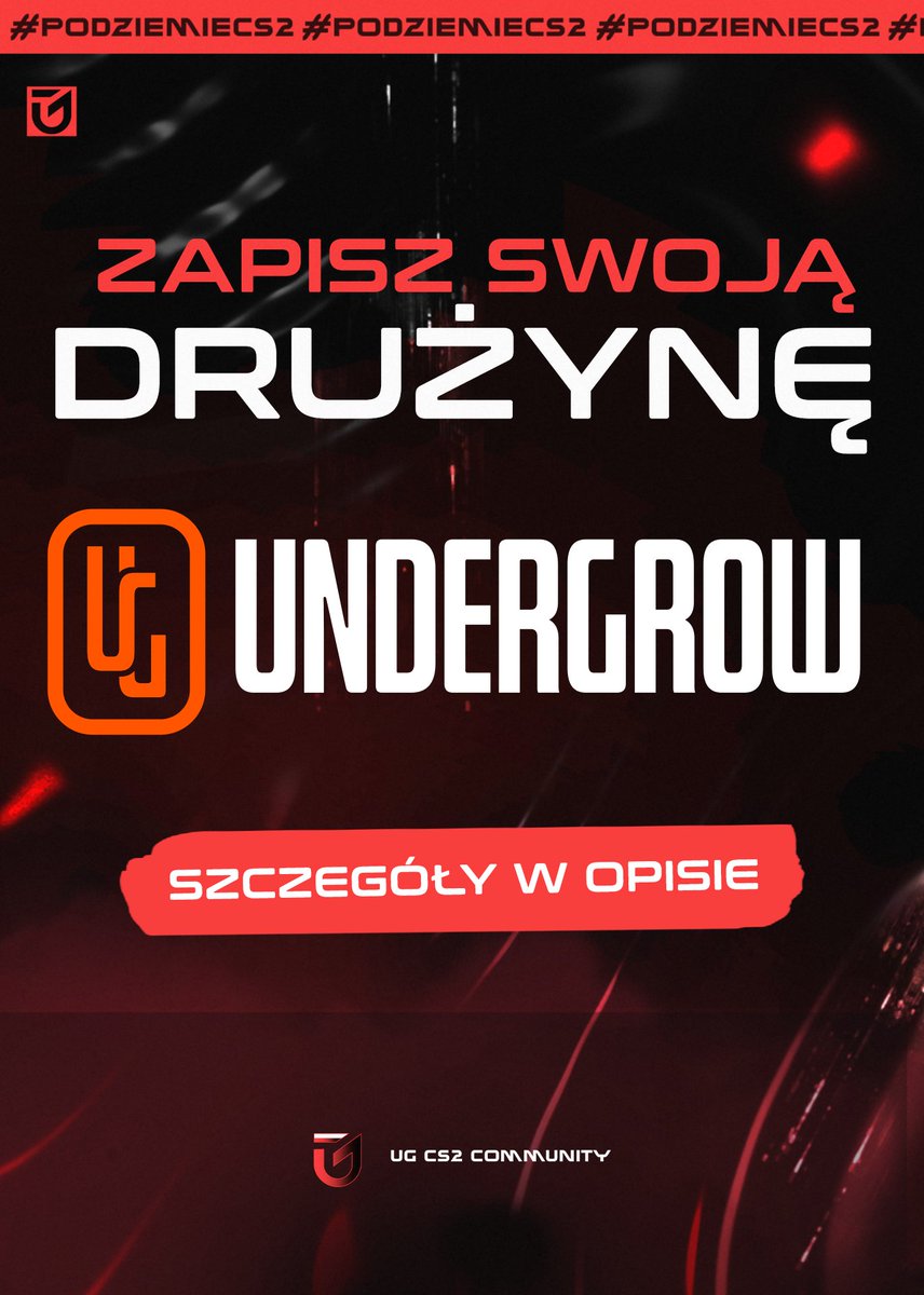 Nasz partner rozkręca się na dobre! 

Dlatego też zapraszamy wszystkie partnerskie drużyny, do zapisania się na <a href="/UnderGrow_CS2/">UnderGrow</a>!

Śledź na bieżąco statystyki swojej drużyny, znajdź ukryte talenty do uzupełnienia składu albo po prostu oddaj się rozrywce kompletując turniejowy