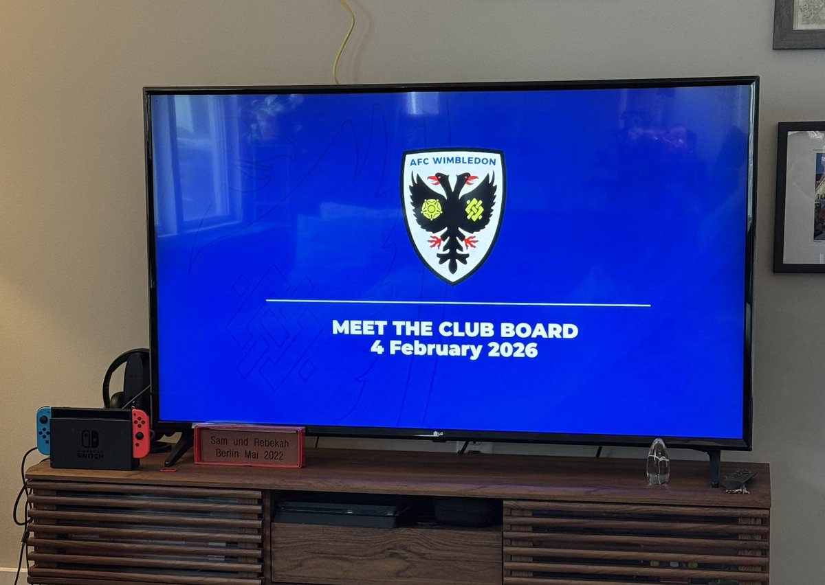 We’re watching!

afcwimbledon.co.uk/videos