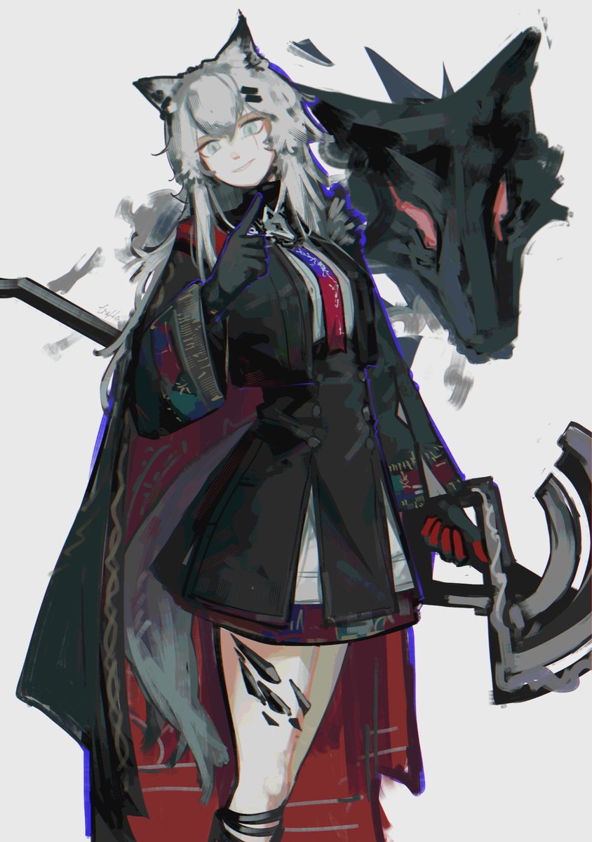 truffletrefla's tweet photo. Lappland the Decadenza #arknights https://t.co/5t34JuOhMy