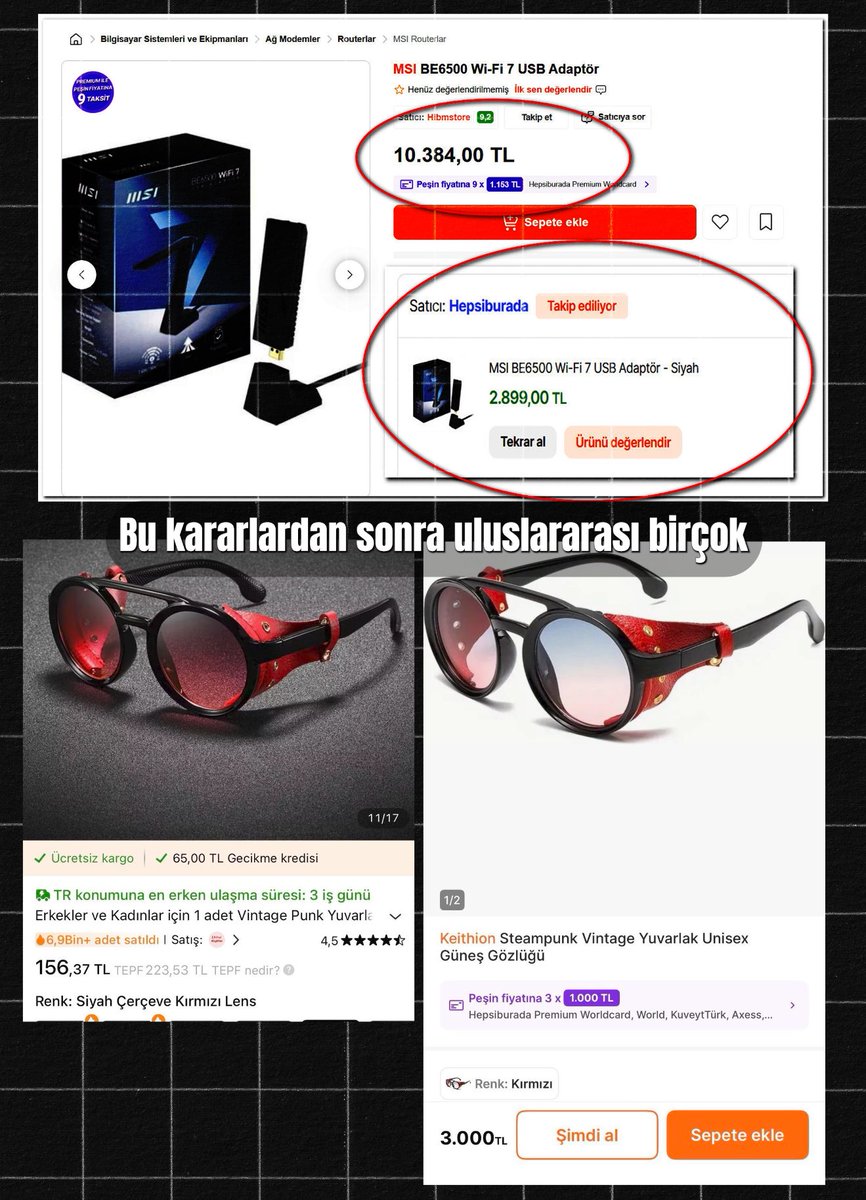 Artık 1 dolarlık bir ürün bile alsanız binlerce TL gümrük bedeli ödemeniz gerekebilecek.

Bu Gümrük vergileri 6 Şubat’ta yasalaşacak. 

Bunun amacının yerli üreticiyi korumak olduğu söylendi ancak bazı yerli üreticiler bu karardan sonra fiyatlara %200’e varan zamlar yaptı.

15