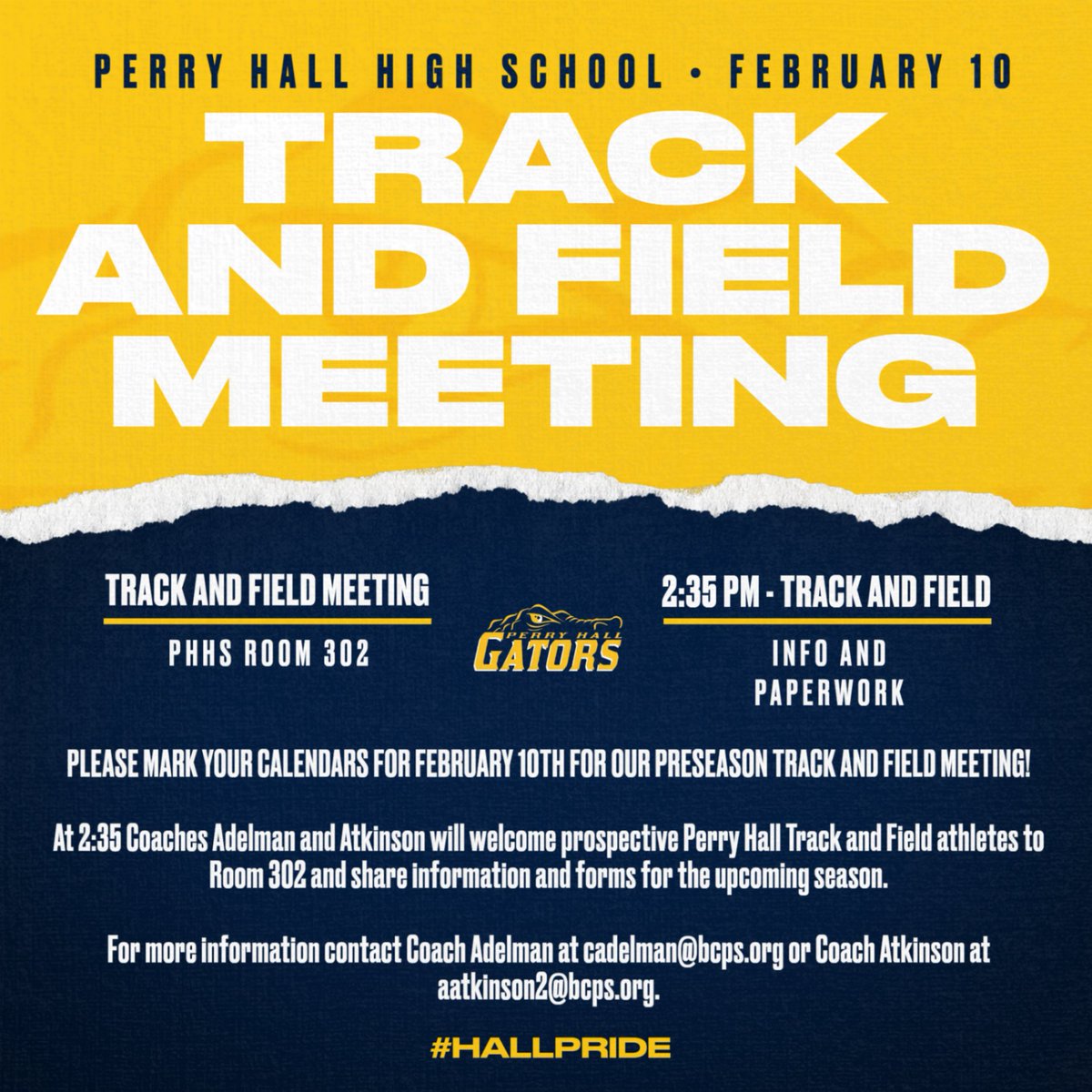 Perry Hall Cross Country/Track and Field tweet media