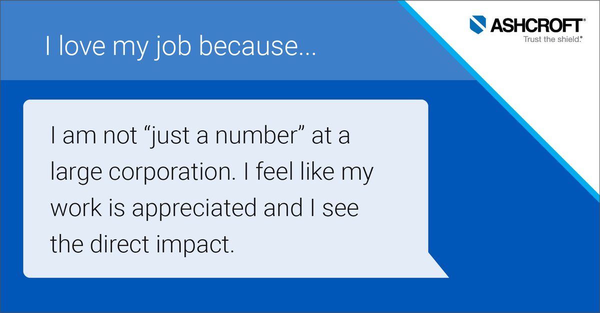 Here, your work matters. Your voice is heard. And your impact is real. Another reason why Ashcroft is a great place to work!