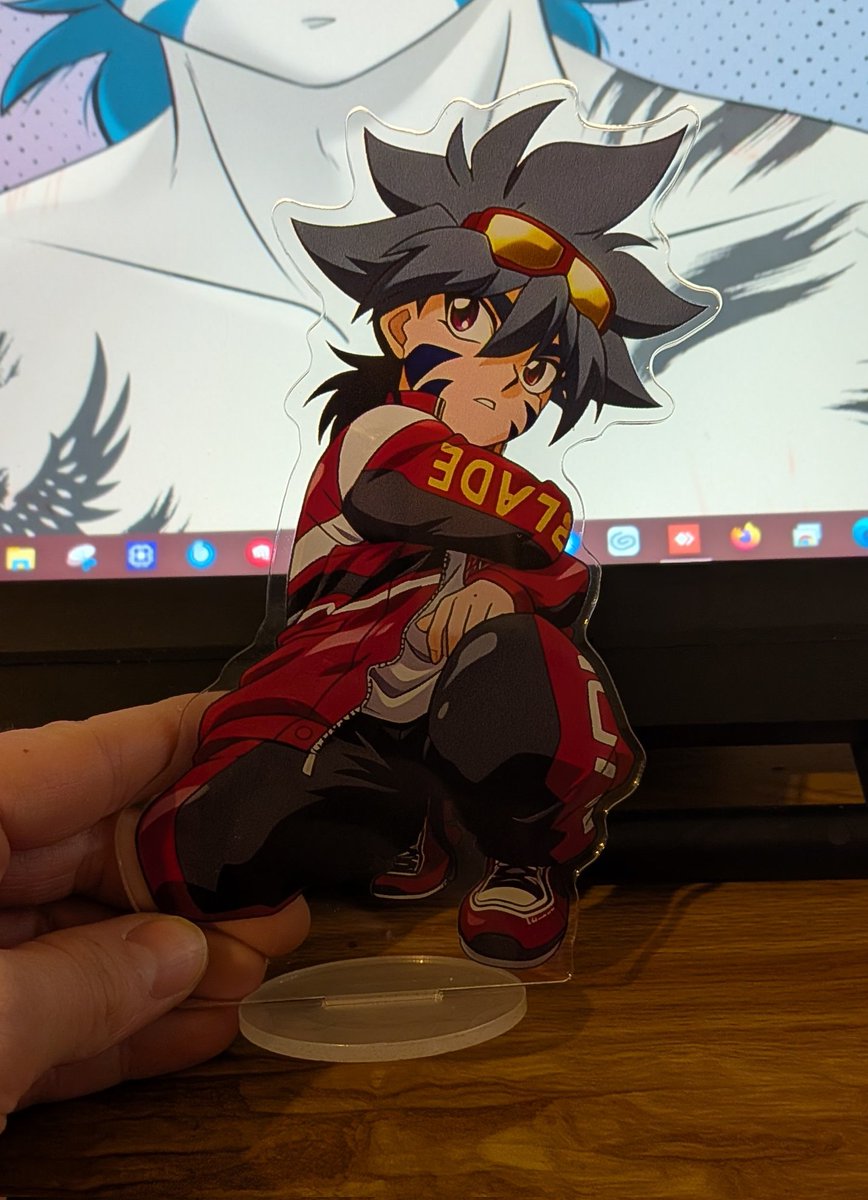 Love my new standee... Aaahh..
😍❤️🥰

#kaihiwatari #standee #beyblade #merchandise #KAI