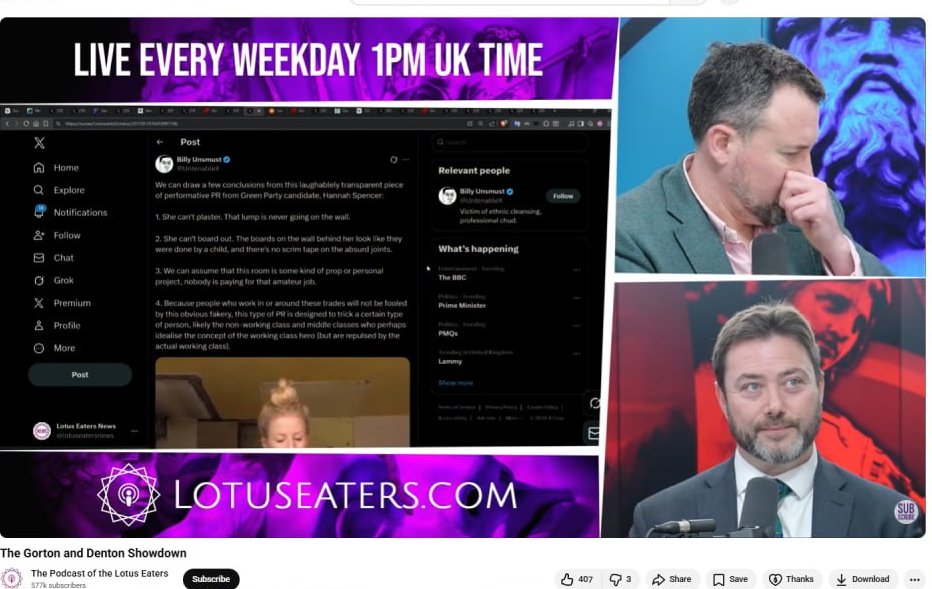 UntenableX's tweet image. lotus eaters referenced my tweet, lol