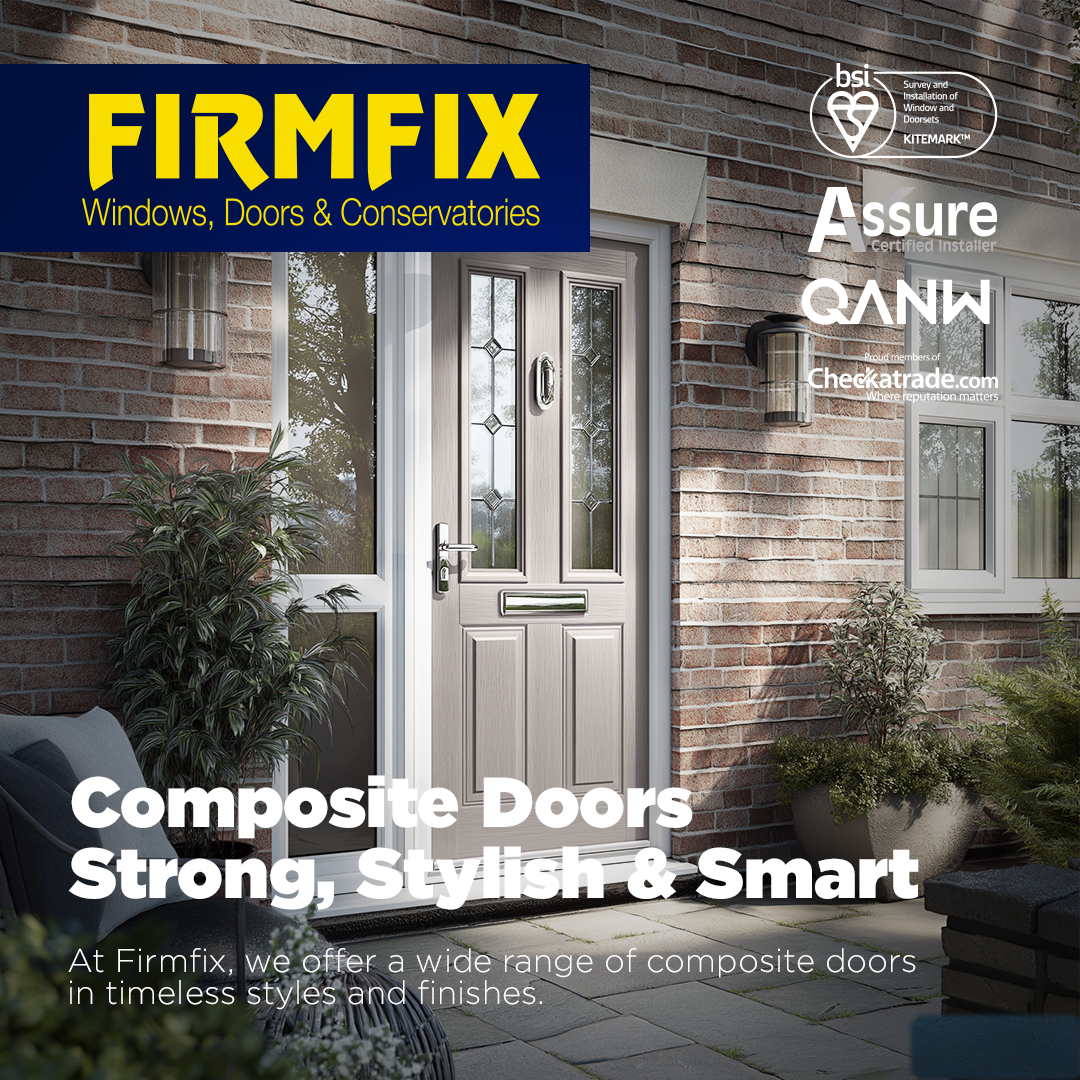 What’s a composite door?
A mix of timber, uPVC &amp; strength—great looks, better insulation.
📞 01684 296603 | 🌐 firmfix.co.uk