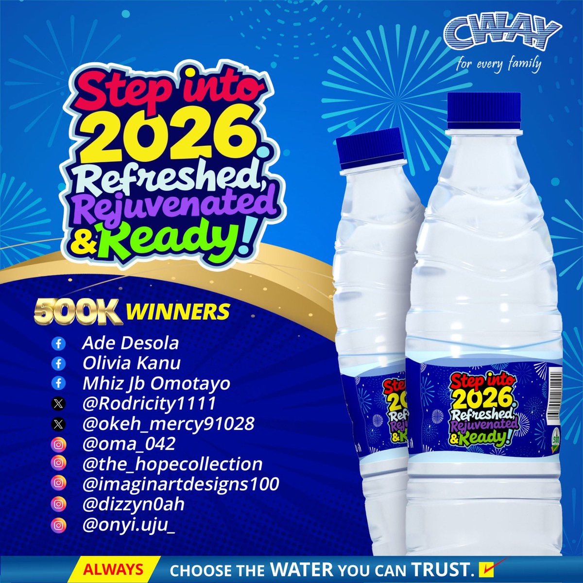 CWAY Table Water tweet media