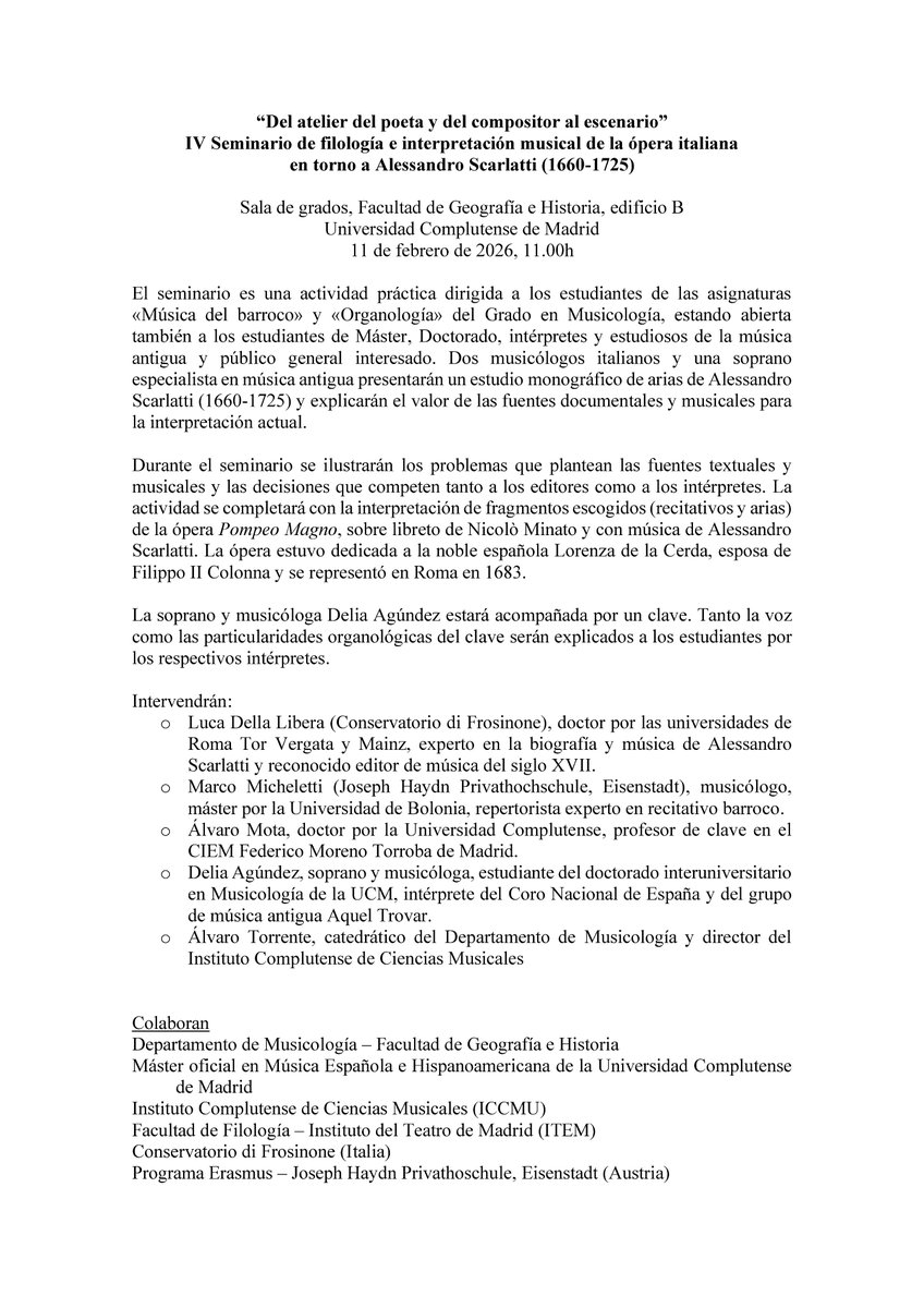 Dpto Musicología UCM tweet media