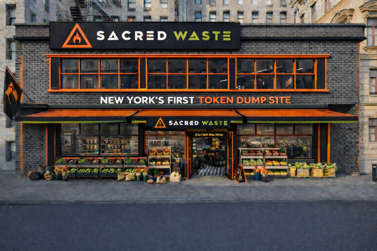 After months of planning, we're excited to announce Sacred Waste is coming to New York City.

We signed the lease on Staten Island for New York's first token dump site. 

And we donated $1 million to No More Rugpulls in $NYC — an organization that changes how our city responds to