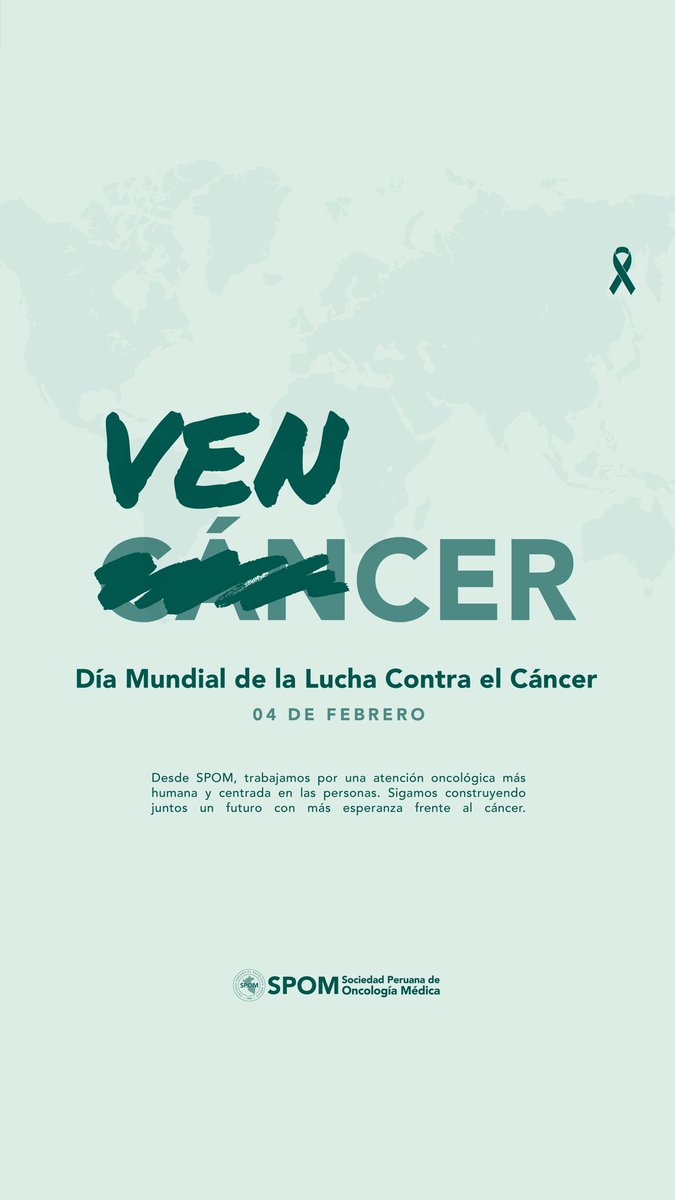 PeruanaSpom's tweet photo. Detrás de cada diagnóstico hay una persona, una familia y una historia única.
Hoy, Día Mundial contra el Cáncer, reafirmamos nuestro compromiso con una oncología más humana.
#WorldCancerDay #SPOM https://t.co/yW0HodbEGP