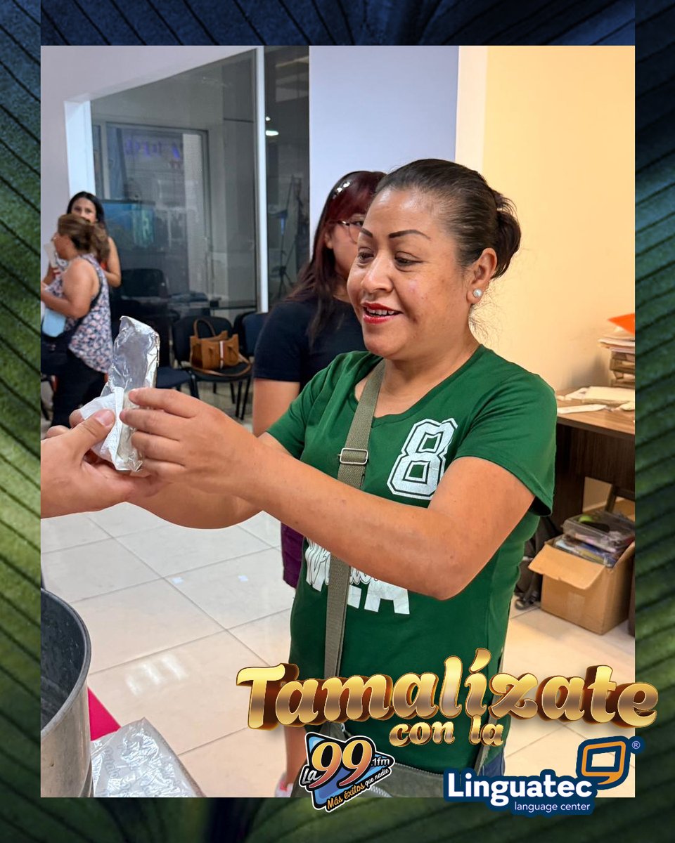 DiariodeMorelos's tweet photo. 🎶🫔 Ven y disfruta de los tamales y el mejor ambiente
Así se vive esta gran convivencia con La 99, compartiendo tradición, música y mucha buena vibra junto a #Linguatec.
🔥 No te vayas sin preguntar por sus promociones y beneficios especiales. https://t.co/7AhjR4rfv5