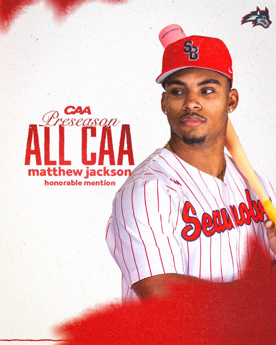 StonyBrookBASE's tweet photo. Preseason CAA Honors for Action Jackson 🏆

🌊🐺 x #NCAABaseball https://t.co/mjYrkMVPby