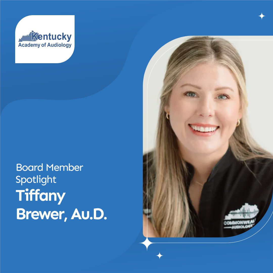 kyaudio's tweet photo. 🌟 Board Member Spotlight 

 Meet Dr. Tiffany Brewer, Au.D., President of the Kentucky Academy of Audiology and Owner of Commonwealth Audiology. A leader in patient-centered, evidence-based hearing care across Kentucky.  

Thank you for your leadership, Dr. Brewer!  
#KAA https://t.co/dNMaERFO3k