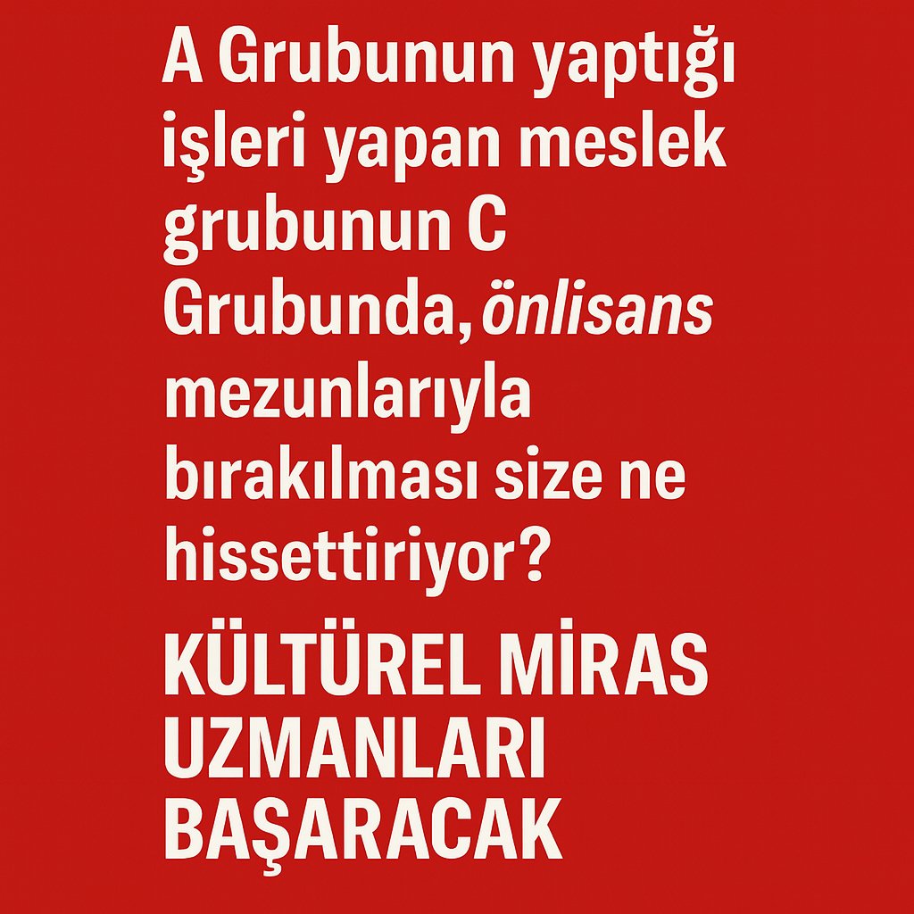 #KulturelMirasUzmani 
#KulturelMirasUzmaninaAdalet
