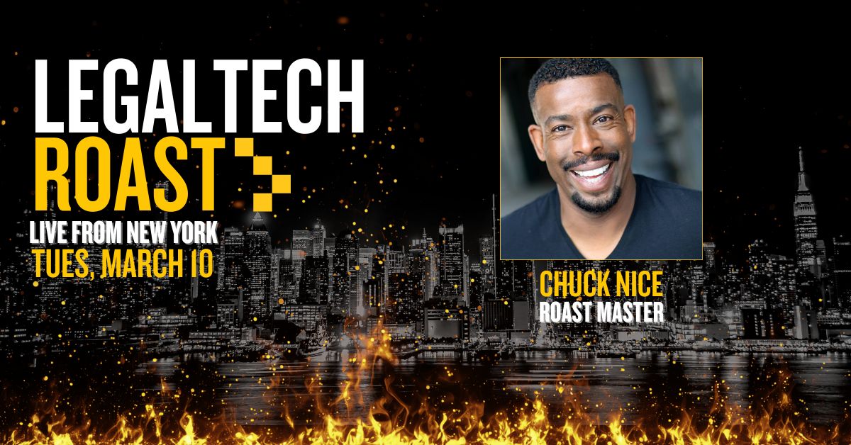 Meet your Roast Master: Chuck Nice. 20+ years in stand-up. Smart enough to roast legal tech. Funny enough to get away with it.

Catch him at CDS' Legaltech Roast: Live From New York on March 10.  Be in the room, not catching the recap. Secure your spot: www2.cdslegal.com/legaltech-roas…