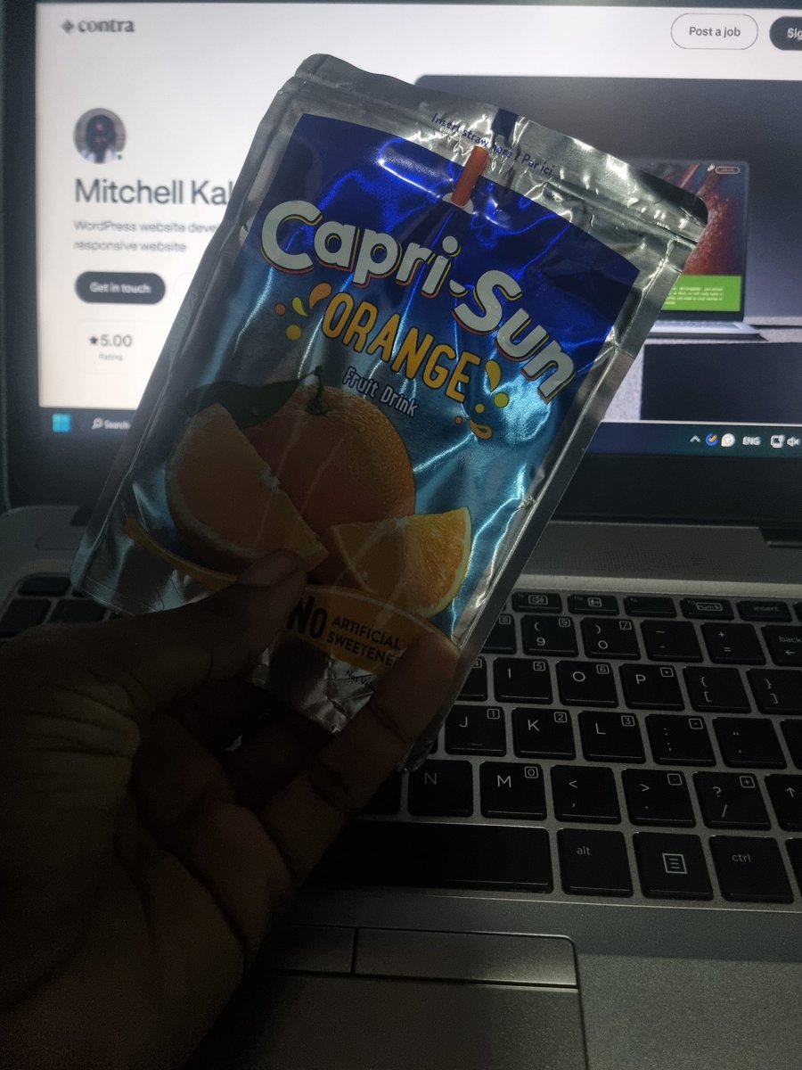 Caprisun has finished 
Work with me so I can get another 🙃

contra.com/mitchell_kalama