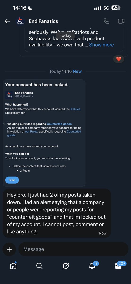 THEY ARE TRYING TO SILENCE <a href="/End_Fanatics/">End Fanatics</a> 😭😭😭

Holy shit. This is getting crazy.