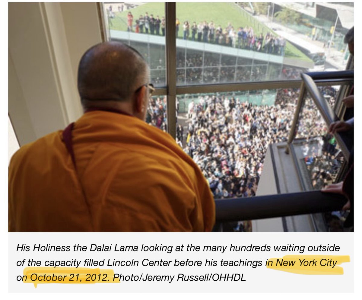 snowlion1949's tweet photo. FALSE: This viral email does NOT show the “Dalai Lama met Jeffery Epstein” or “was on Epstein's island”. It proves the opposite.
Date: Oct 21, 2012
Location: New York City (Lincoln Center)
The email confirms the sender left Epstein to attend a public event in the morning. 🧵👇 https://t.co/QOygtCDk1A