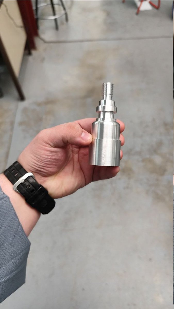 primera pieza que he mecanizado en torno cnc