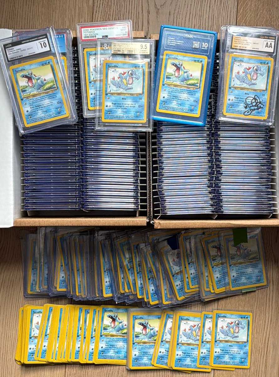 🚨Collection Count Update🚨

284 Neo Genesis 1st Ed Totodiles🐊👑