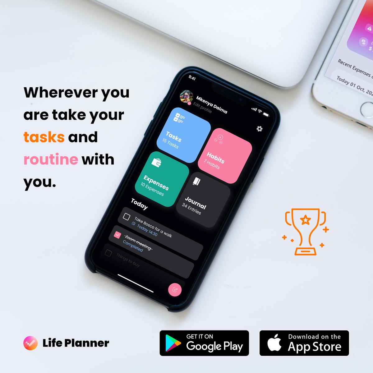 LifePlanner_co's tweet photo. Save up to 6–7 days’ worth of time every week 
Work smarter and reclaim your schedule with Life Planner.

Download now:
Google Play: https://t.co/woKffn1jJp
App Store: https://t.co/tuoBsR0eUv https://t.co/KwvVvpYlxU