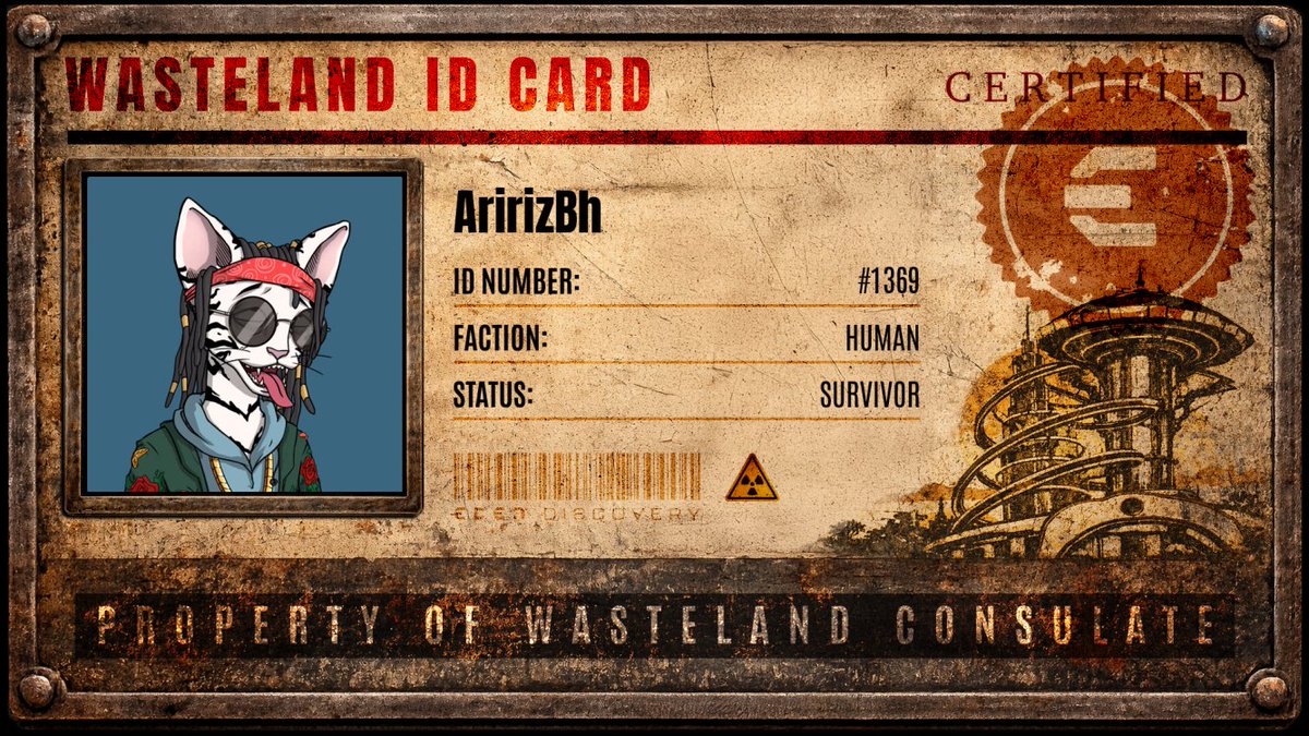 AriRiz9's tweet photo. Just Secured my Wasteland ID 🪪 https://t.co/0ervyJYJQy @edendotgame https://t.co/mM5YfaA6ao