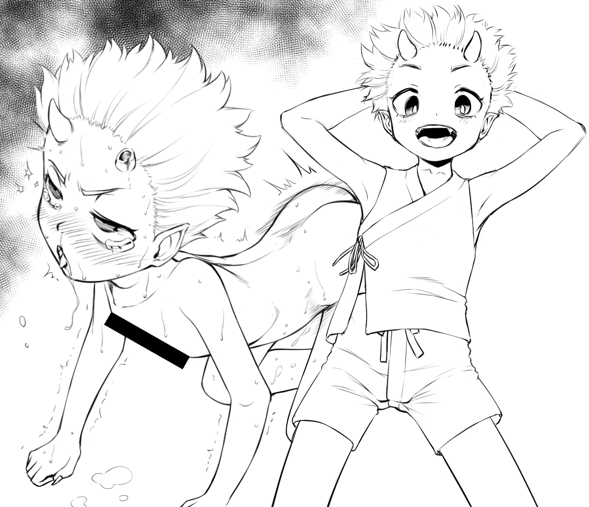 ぼーいっしゅな鬼の落書き 