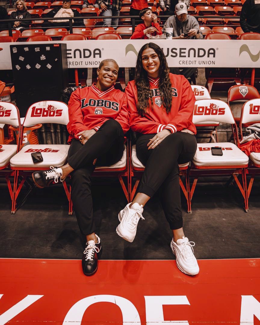 Happy National Girls &amp; Women in Sports Day to these superstars! Thank you Charisse and Tahlia for all you do for our program! #GoLobos