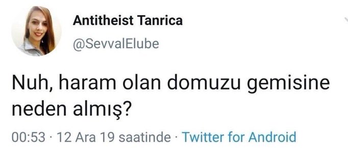 Domuz haram değil, domuzu yemeniz haram.

Ateistlerdeki mantık yürütme beceriksizliğine tahammülüm kalmadı.