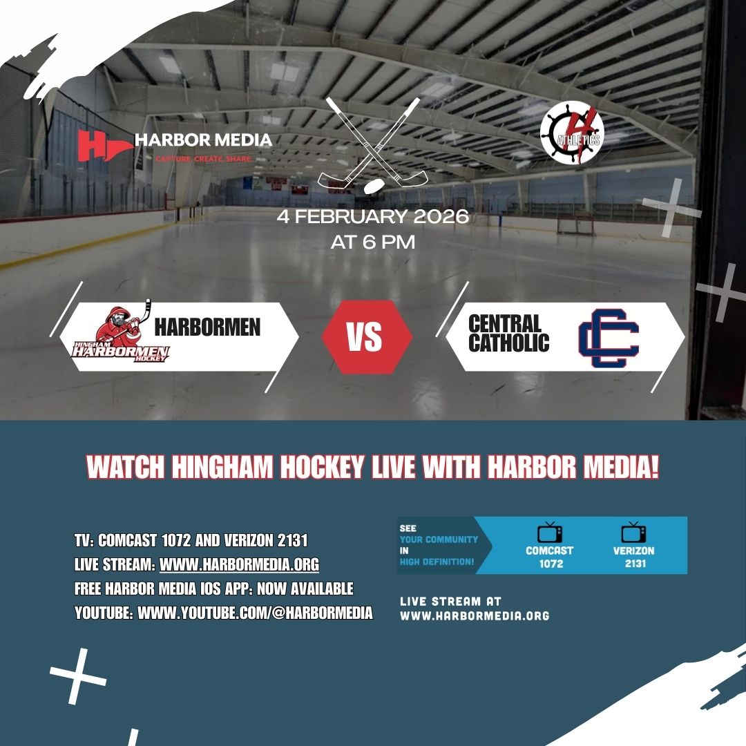 #watchharbormedia The <a href="/hinghamsports/">Hingham Sports</a> Harbormen will be facing the Central Catholic.     

Tune in at 6 PM on Harbor Media!  You can watch the following:  
TV: Comcast 1072 and Verizon 2131   
Live Stream: HarborMedia.org