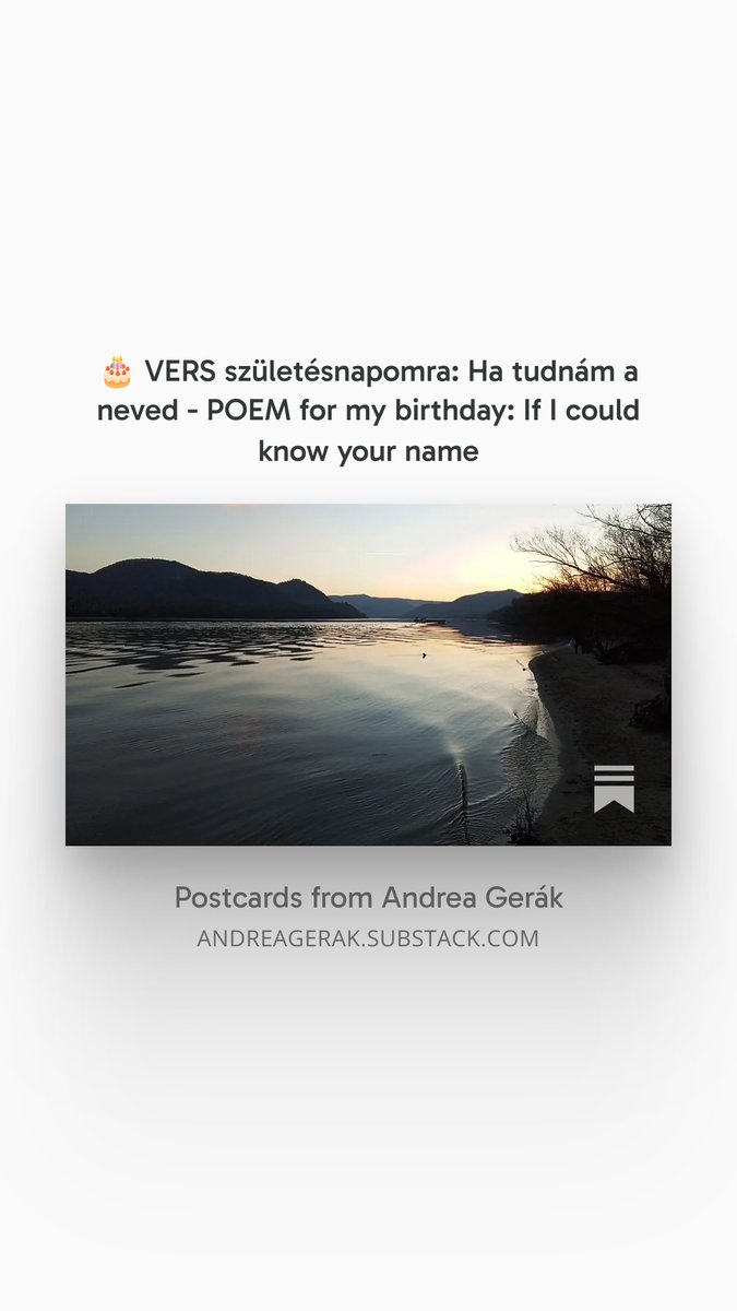 AndreaGerak's tweet photo. #ezenanapon #OTD 2024 #Szentendre 🇭🇺:
👉 https://t.co/rar8osorqE

✍️#vers: Ha tudnám a neved // #poem If I Could Know Your Name 
👉https://t.co/7f5oYzjku7

#GerákAndrea #AndreaGerak #poetry #Dunakanyar #DanubeBend https://t.co/6RFJS6Yz9Y