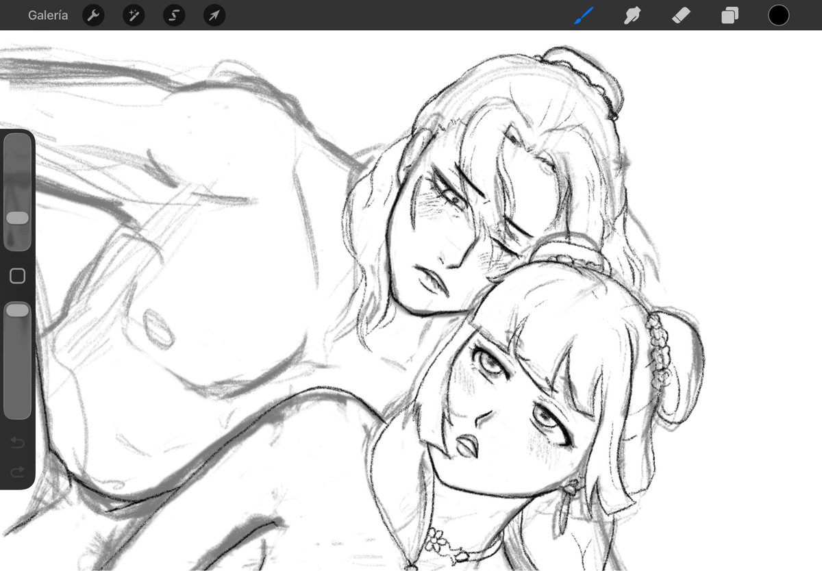 _mossberry_'s tweet photo. Artists this is your sign to draw more Jinmao 🤧 #wip #nsfwart #jinshi #maomao https://t.co/OIWC6r7H1k