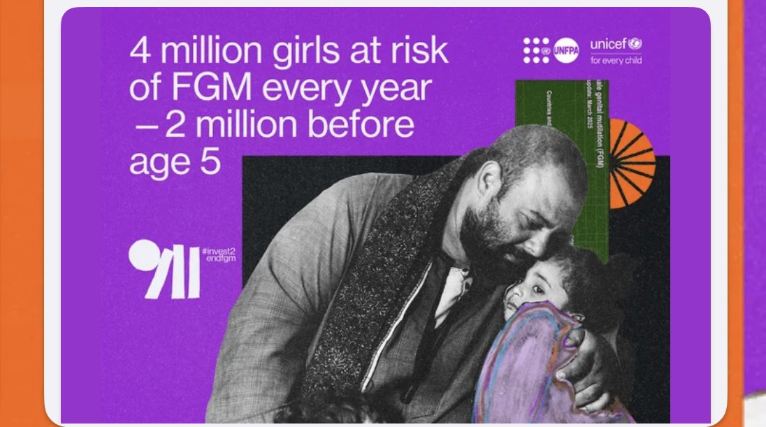 blessing_alims's tweet photo. 2026 Campaign against FGM #Invest2EndFGM #ZeroToleranceFGM #DataForChange https://t.co/ztIqYZs3vP