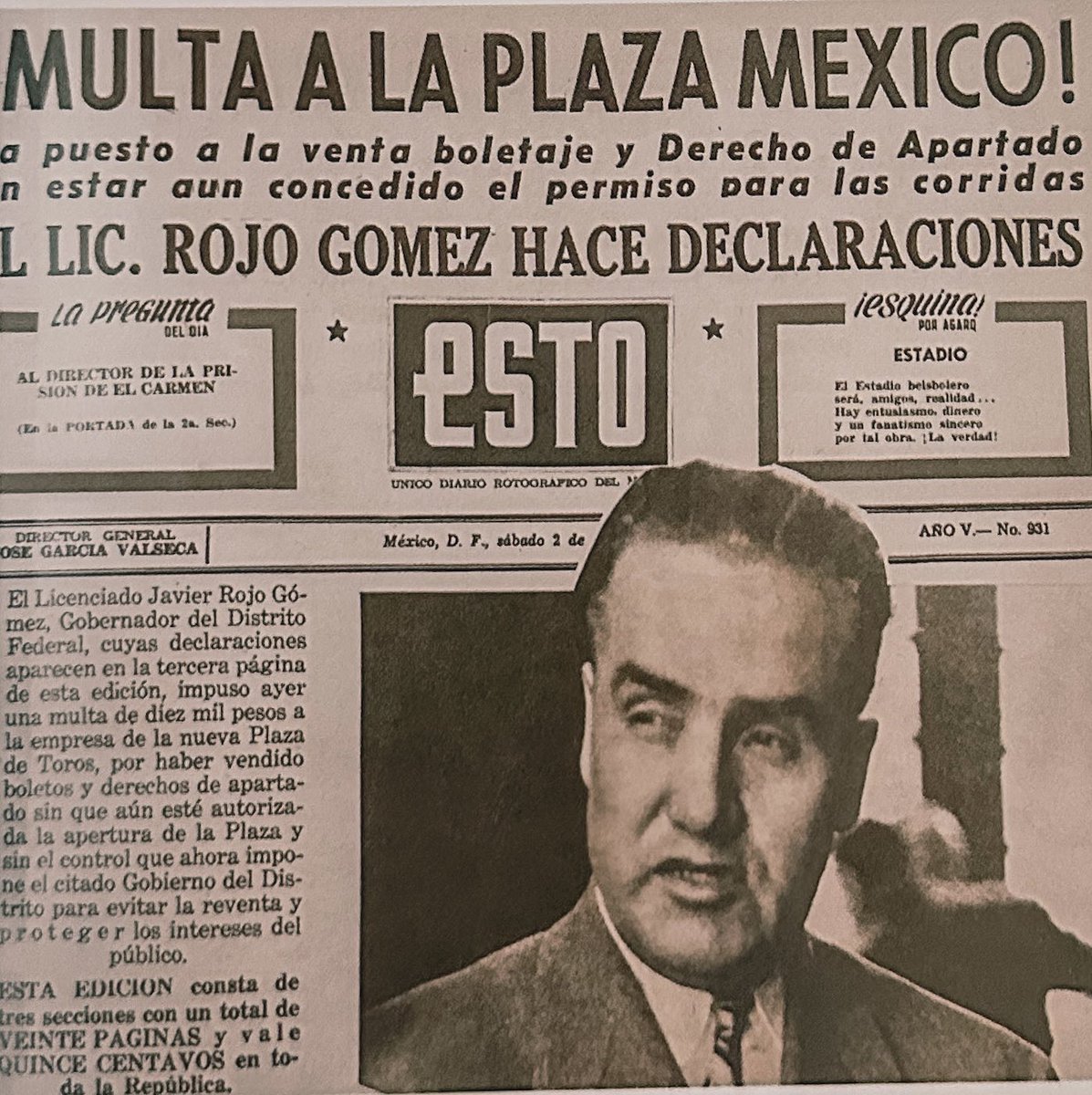 TorosenMexico's tweet photo. Desde su construcción, 
La Plaza México ha reflejado tensiones sociales y políticas. Las multas, permisos, ataques, controles gubernamentales y debates públicos han acompañado históricamente a la tauromaquia en la capital.