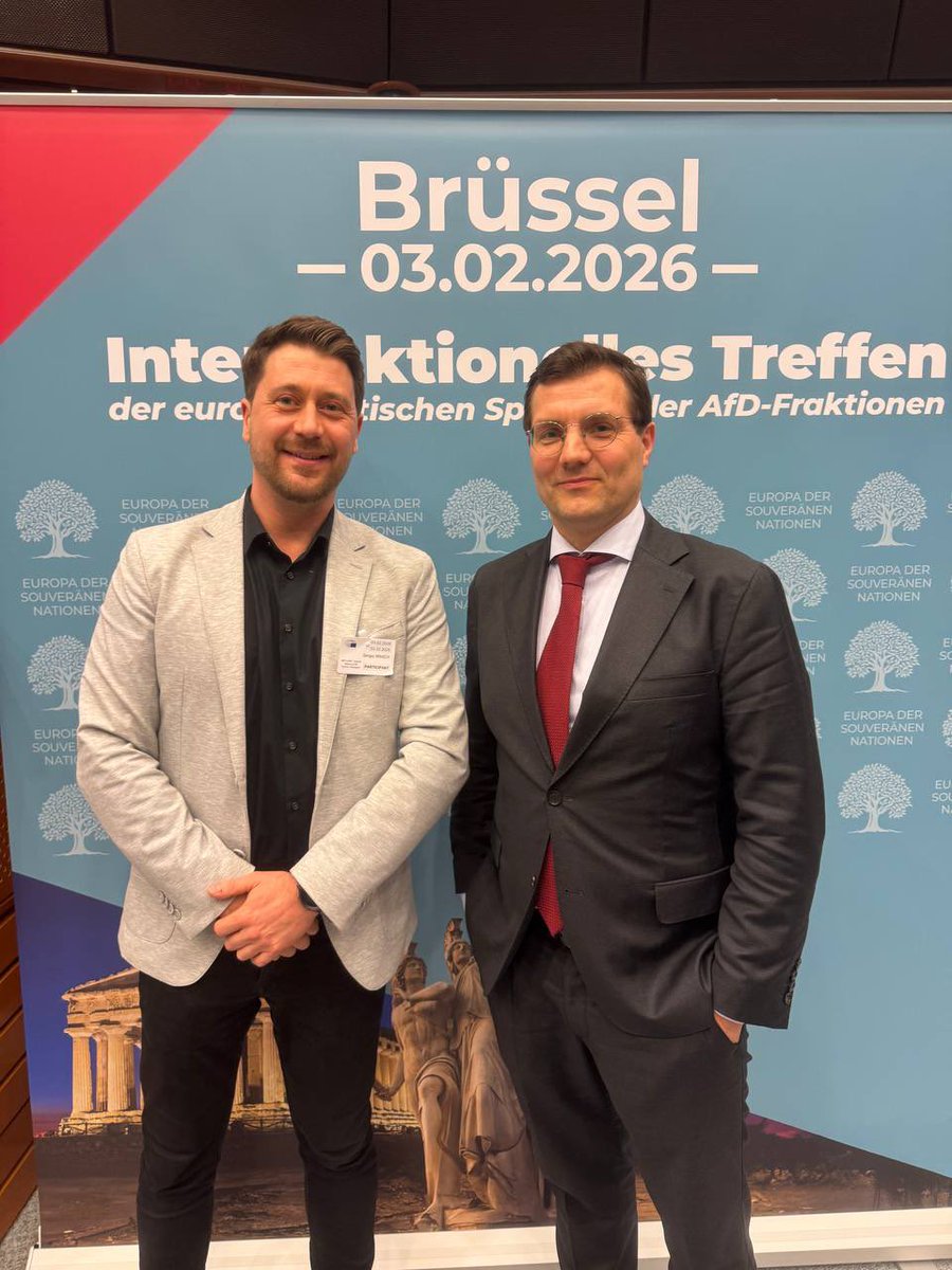 Guter Austausch mit <a href="/TomaszFroelich/">Tomasz Froelich</a>, <a href="/Rene_Aust/">René Aust</a> und vielen mehr auf dem interfraktionellen Treffen der europapolitischen Sprecher der AfD Fraktionen. (TM)