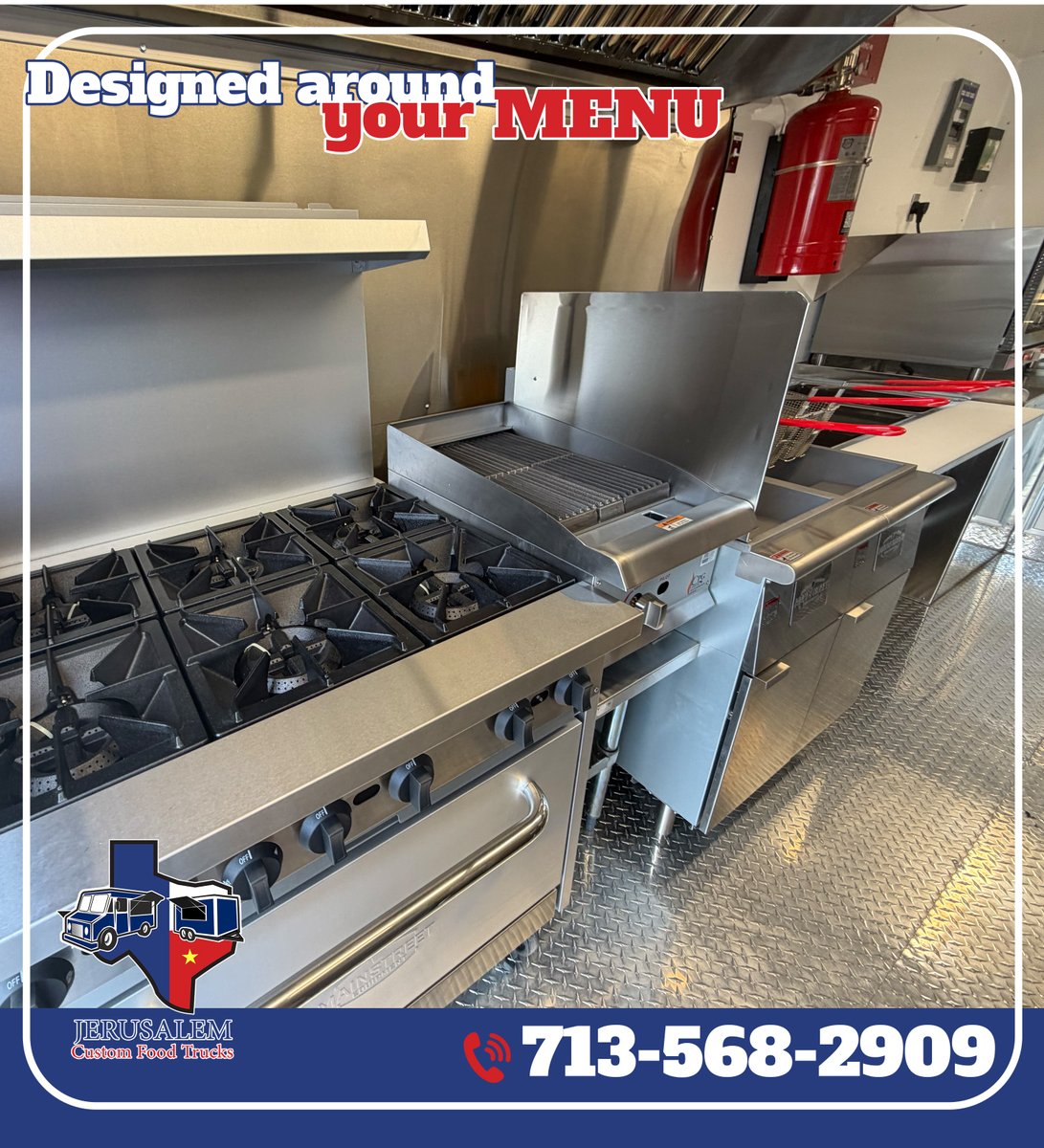 A finished kitchen built around the client’s menu and service flow.
100% customized, from layout to equipment placement.
📷713-568-2909
📷 sales@jrscustom.com
📷9233 Bryant street Houston, TX 77075
#foodtrucks #foodtrailer #jrs #foodtruckshouston #usa #quality
